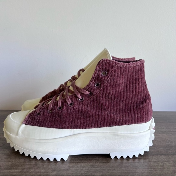 Converse Run Star Hike Platform Hi Striped Knit Shoe Size 10 or 11.5 - Picture 3 of 9